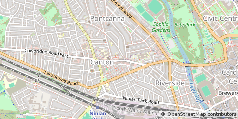 Map of Cardiff