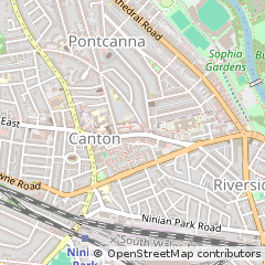 Map of Cardiff