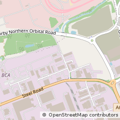 Map of Corby, Northamptonshire