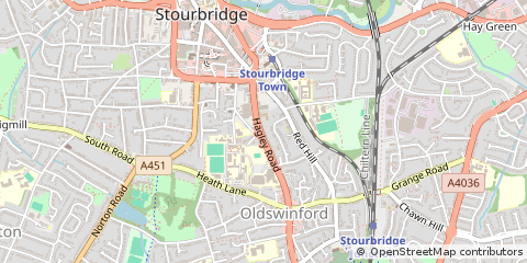 Map of West Midlands