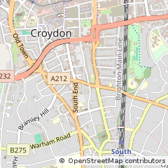 Map of Croydon