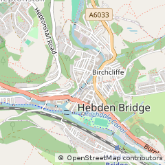 Map of Hebden Bridge, West Yorkshire