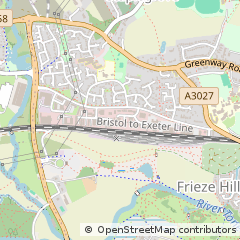 Map of Taunton, Somerset.