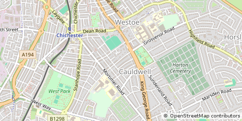 Map of South Shields, Tyne & Wear