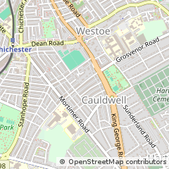 Map of South Shields, Tyne & Wear