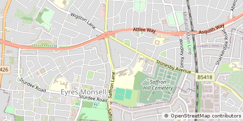 Map of Leicester