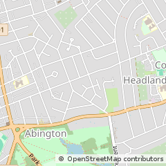 Map of Northampton, Northamptonshire