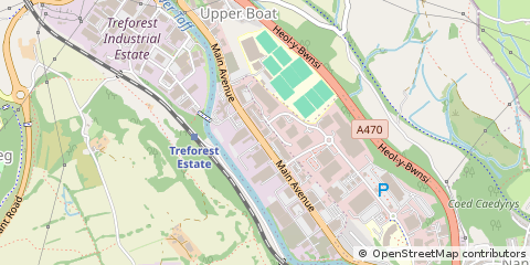 Map of Pontypridd