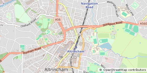 Map of Altricham, Cheshire