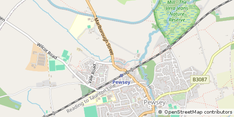Map of Marlborough Road, Pewsey,, Wilts