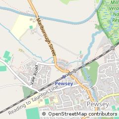 Map of Marlborough Road, Pewsey,, Wilts