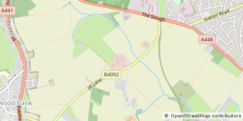 Map of Redditch, Worcestershire