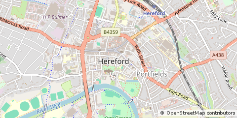 Map of Hereford