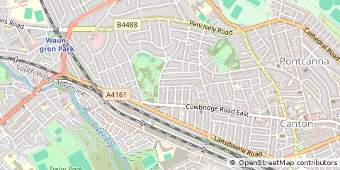 Map of Cardiff