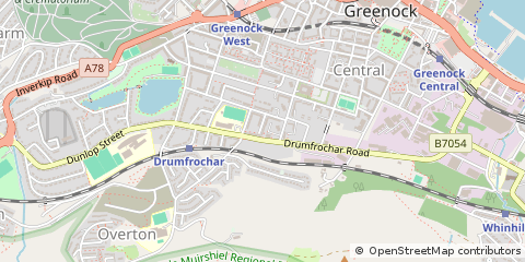 Map of Greenock