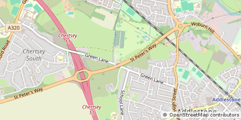 Map of Addlestone
