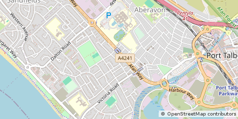 Map of Port Talbot, Nptcb