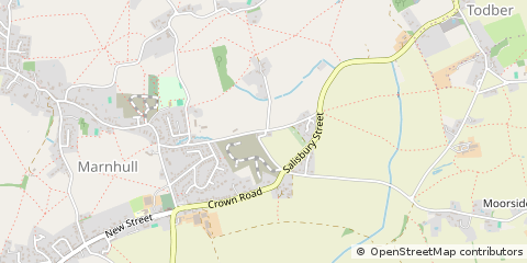 Map of Sturminster Newton, Dorset