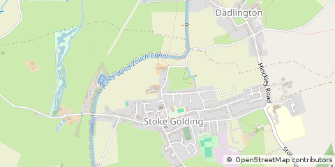 Map of Nuneaton, Warwickshire