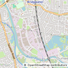 Map of Bridgwater, Somerset