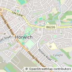Map of Bolton, Lancashire