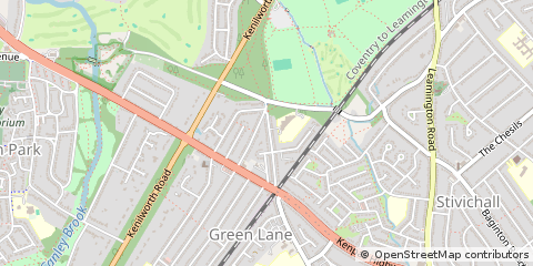 Map of Coventry, West Midlands