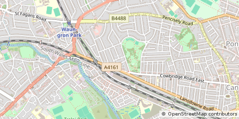 Map of Cardiff