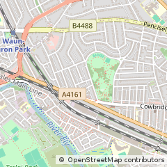 Map of Cardiff