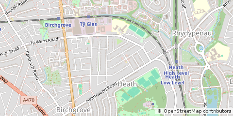 Map of Cardiff