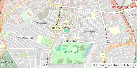 Map of Middlesbrough