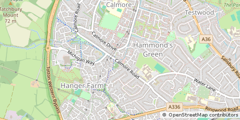 Map of Southampton, Hampshire