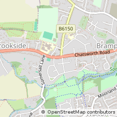 Map of Chesterfield, Derbyshire