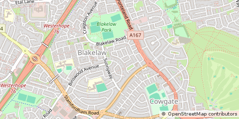 Map of Newcastle Upon Tyne