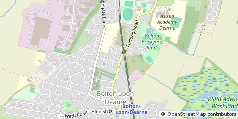 Map of Rotherham, South Yorkshire