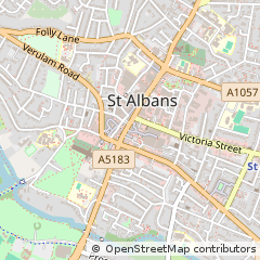 Map of ST. Albans, Hertfordshire