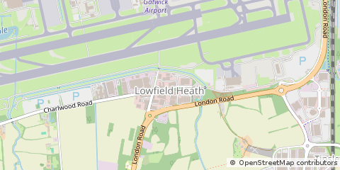 Map of Crawley