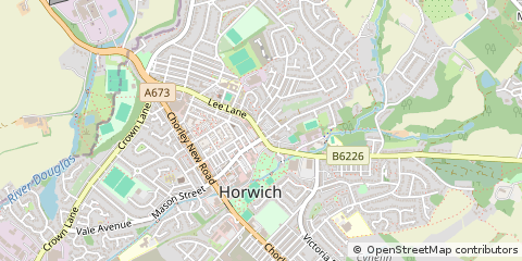 Map of Bolton, Lancashire