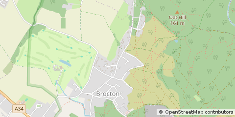 Map of Stafford, Staffordshire