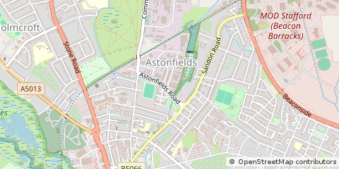 Map of Stafford