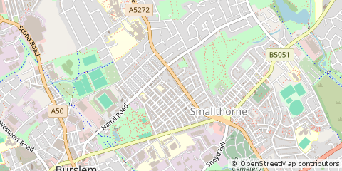 Map of Stoke-on-Trent