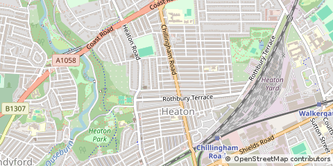 Map of Newcastle Upon Tyne
