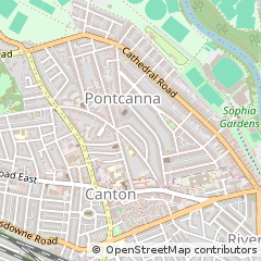 Map of Cardiff