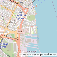 Map of Birkenhead, Merseyside