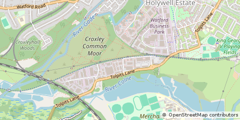 Map of Watford, Hertfordshire