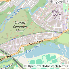 Map of Watford, Hertfordshire