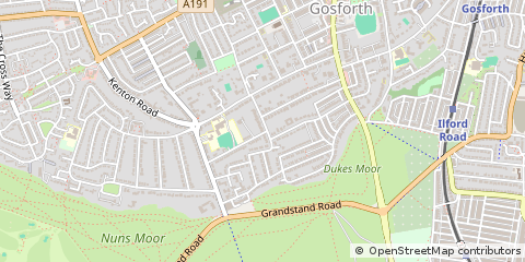 Map of Newcastle Upon Tyne