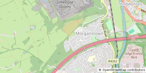 Map of Cardiff, South Glamorgan