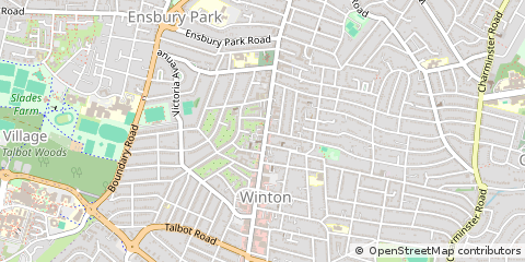 Map of Bournemouth, Dorset