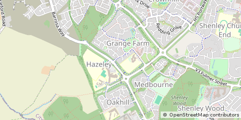 Map of Milton Keynes