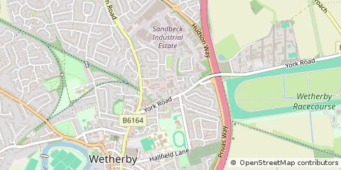 Map of Wetherby, West Yorkshire
